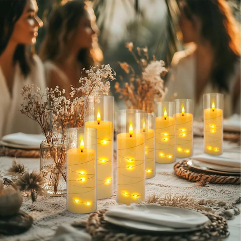 YOROXRG LED candles with timer function simplify daily ambiance control