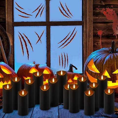 YOROXRG pillar candles in three heights 5, 6, and 7 inches