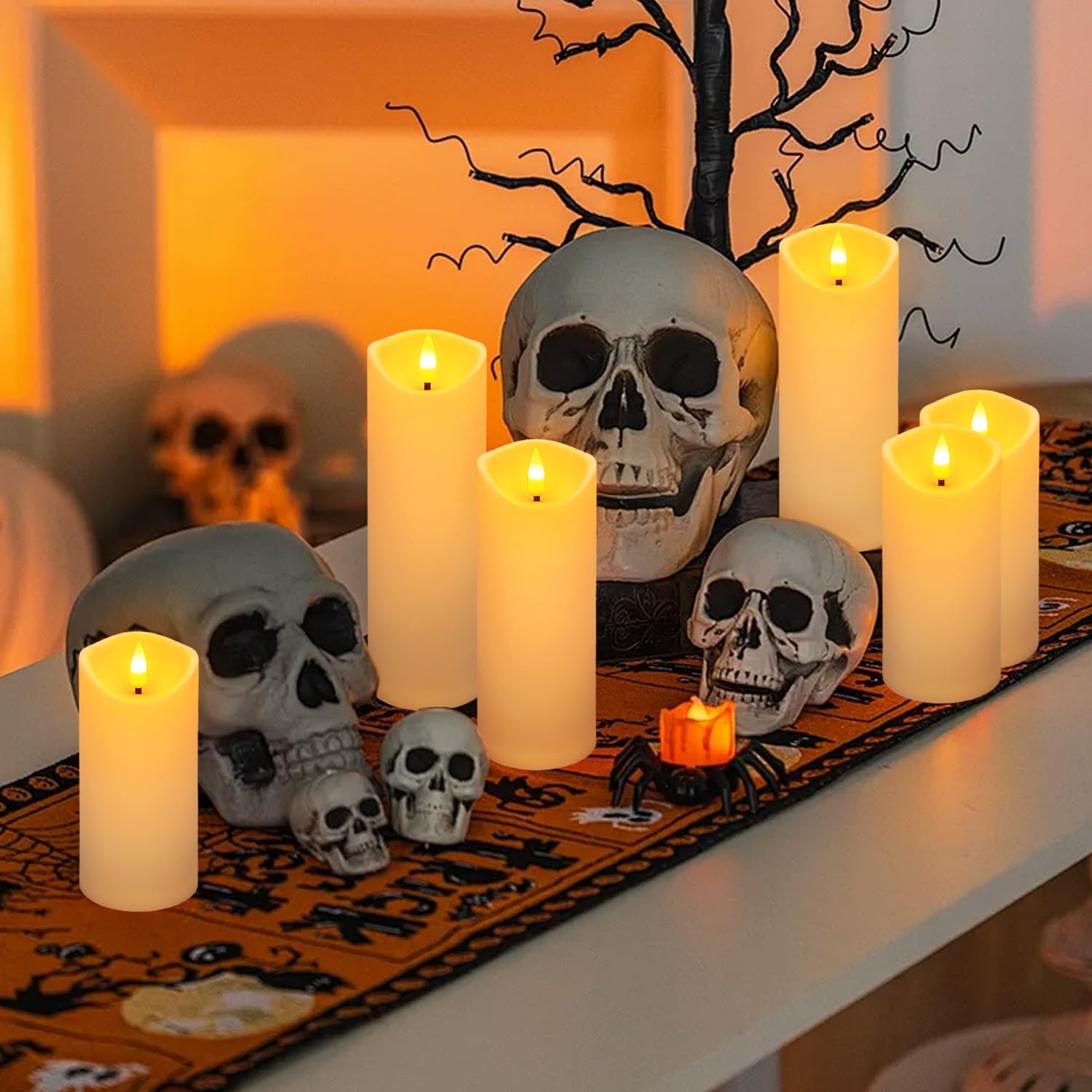 YOROXRG premium plastic construction keeps candles kid and pet safe