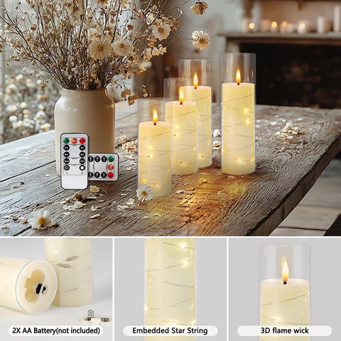 YOROXRG wedding and dinner decor candles enhance tables without smoke