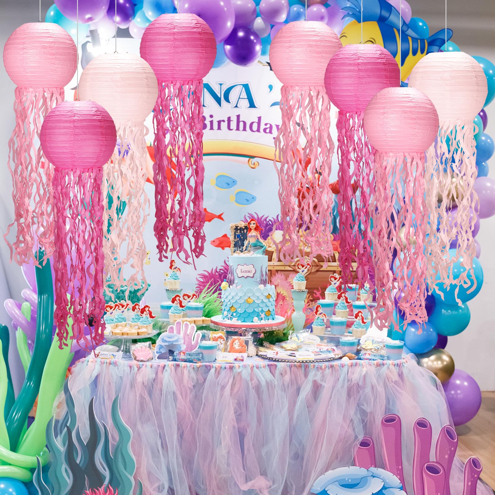 Yorr mermaid birthday decor ideas for under-the-sea celebrations.