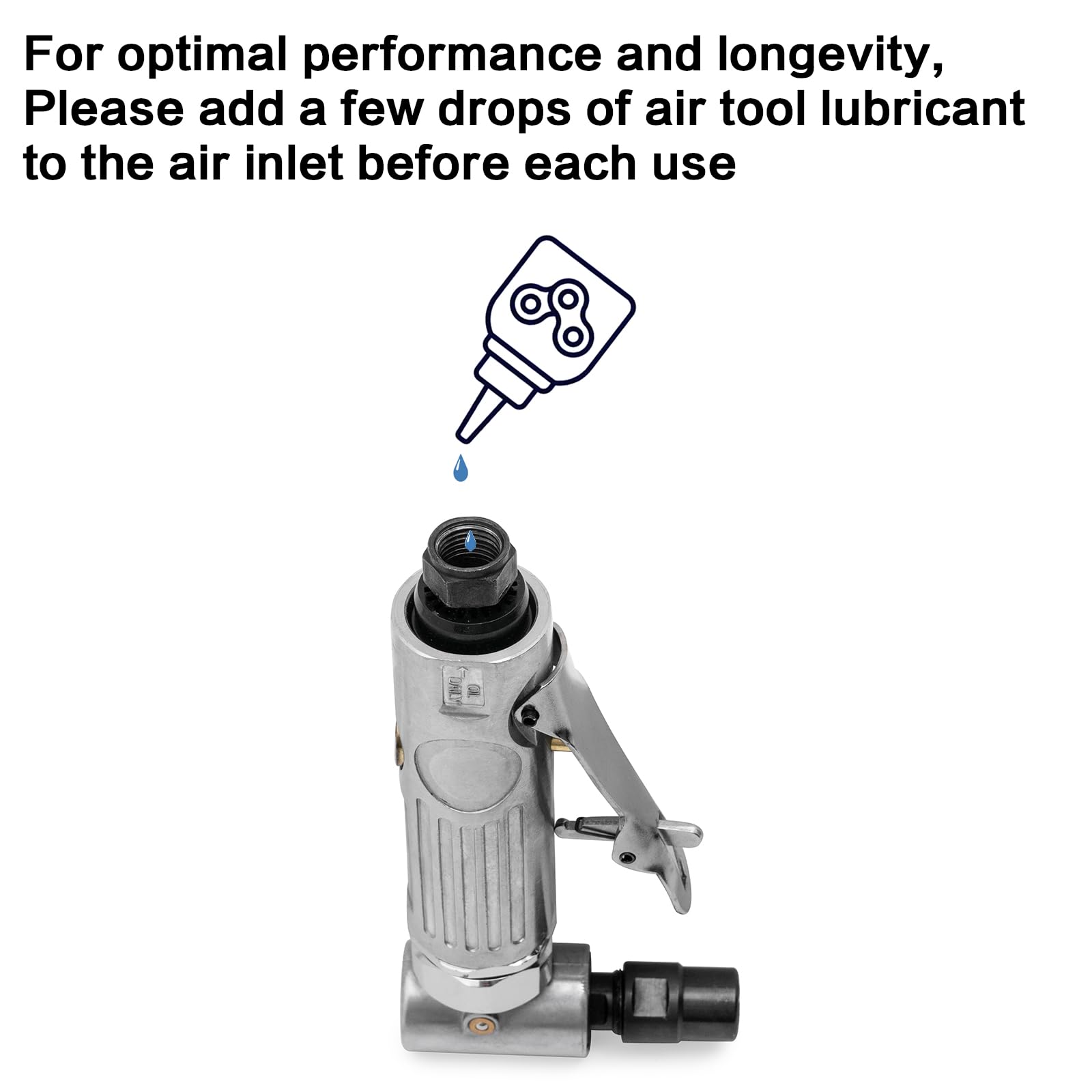 YoShin lightweight aluminum body reduces fatigue during long grinding sessions.