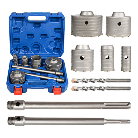 YOSIGHT 30mm hole saw with pilot drill for precise initial bore in concrete