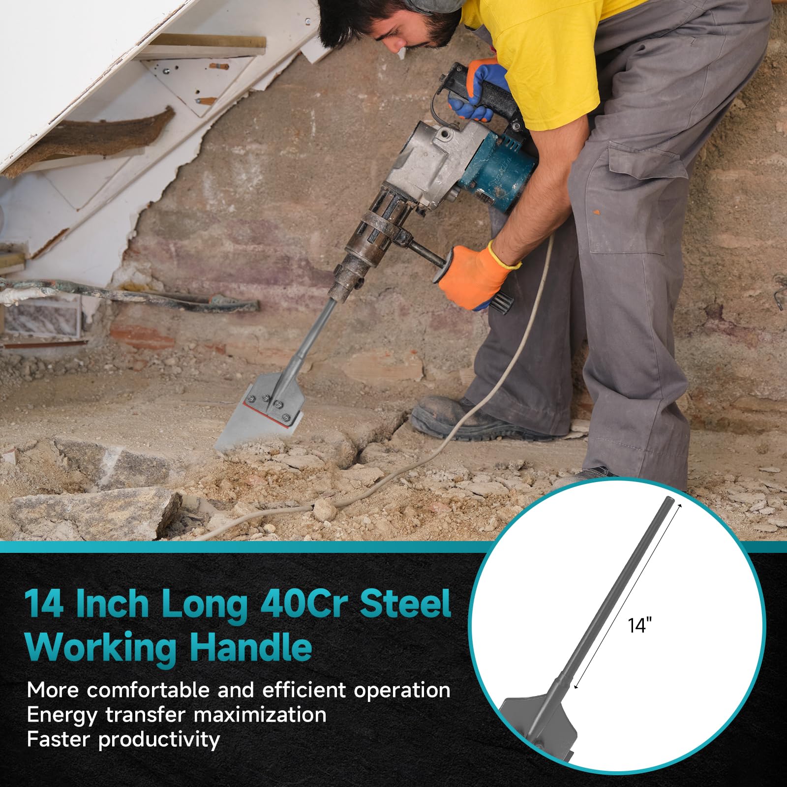 YOSIGHT alloy steel construction ensures durability for heavy-duty jobs.