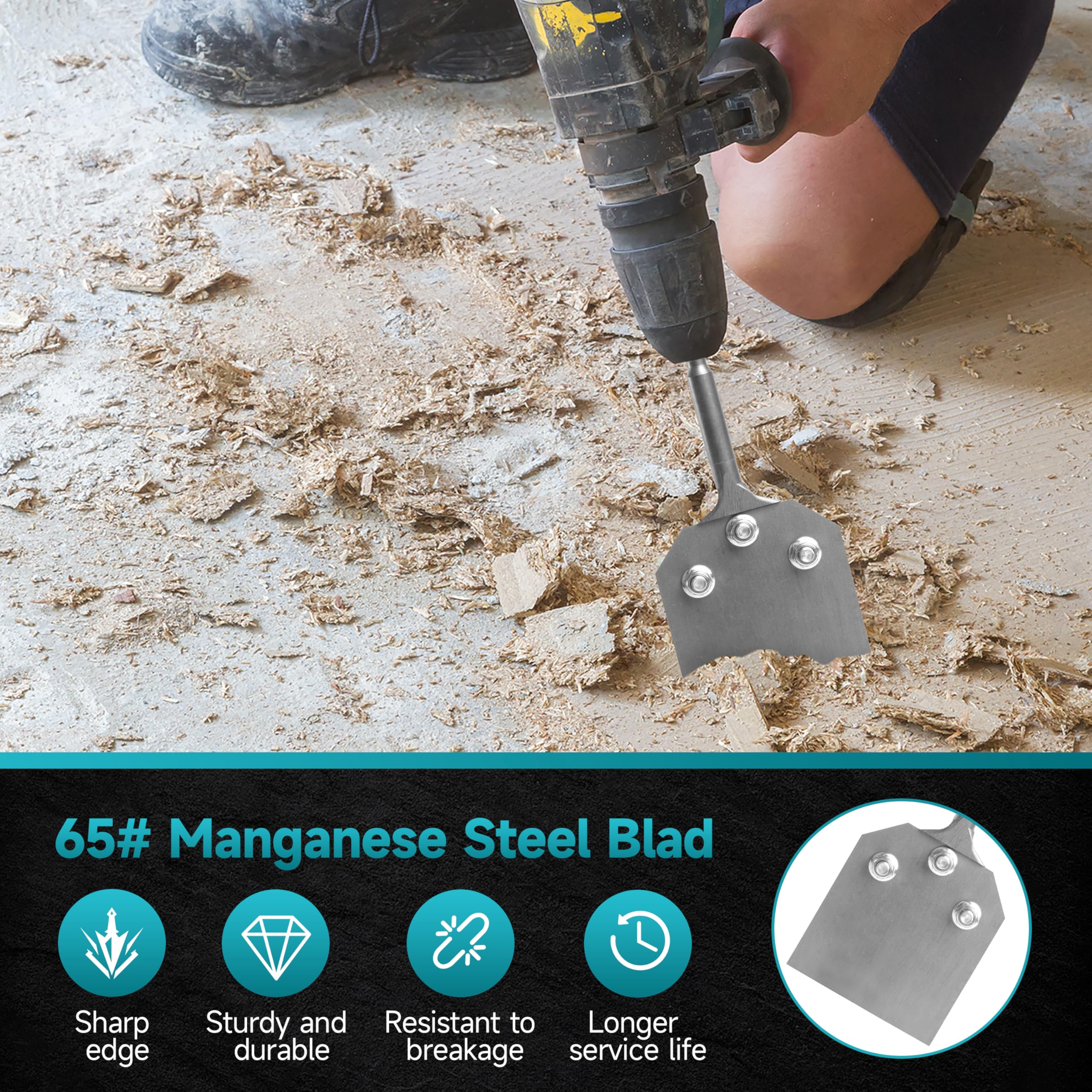 YOSIGHT SDS-Plus shank fits rotary hammers for fast prep.