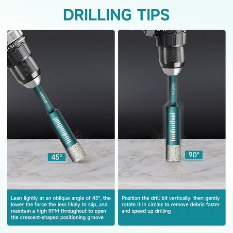 YOSIGHT diamond hole saw tip with cooling wax