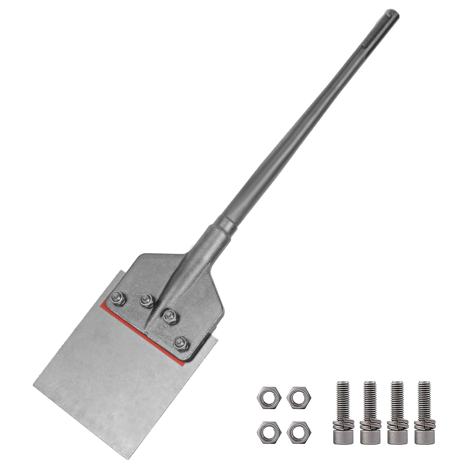 YOSIGHT SDS-Max shank floor scraper chisel with 6-inch blade for tile removal.