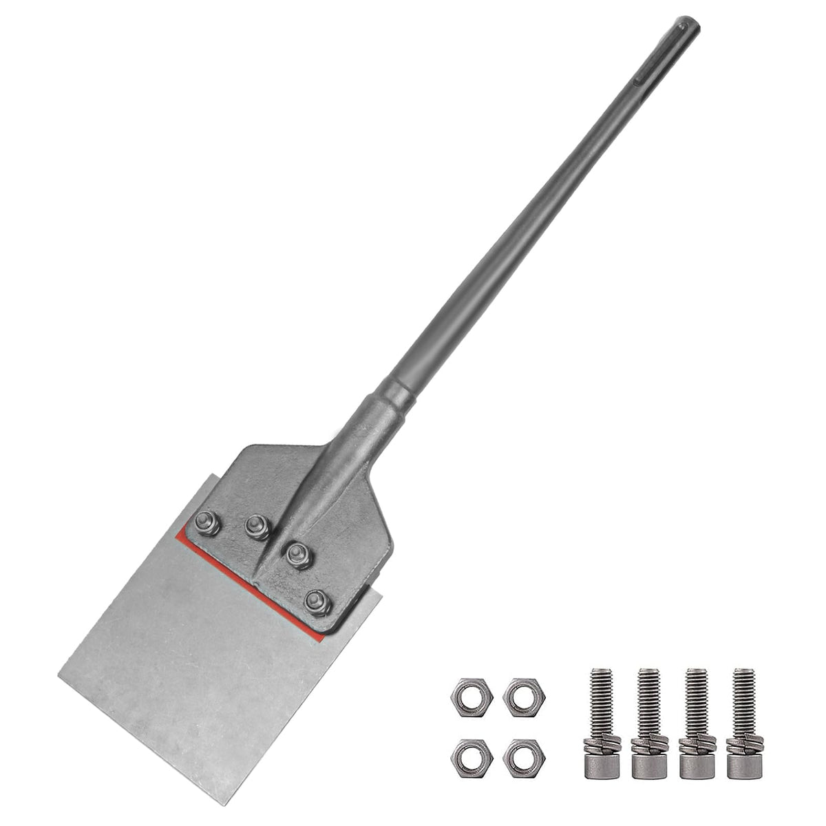 YOSIGHT SDS-Max shank floor scraper chisel with 6-inch blade for tile removal.