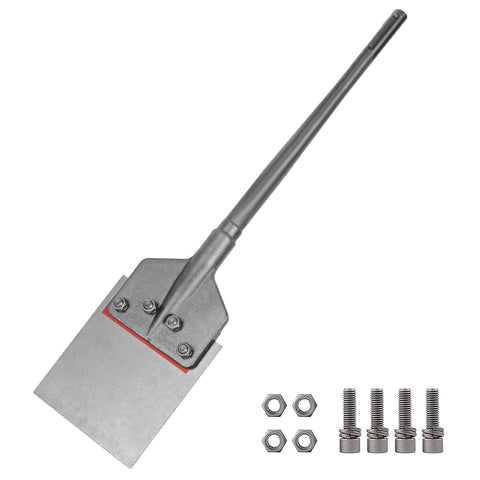YOSIGHT SDS-Max shank floor scraper chisel with 6-inch blade for tile removal.