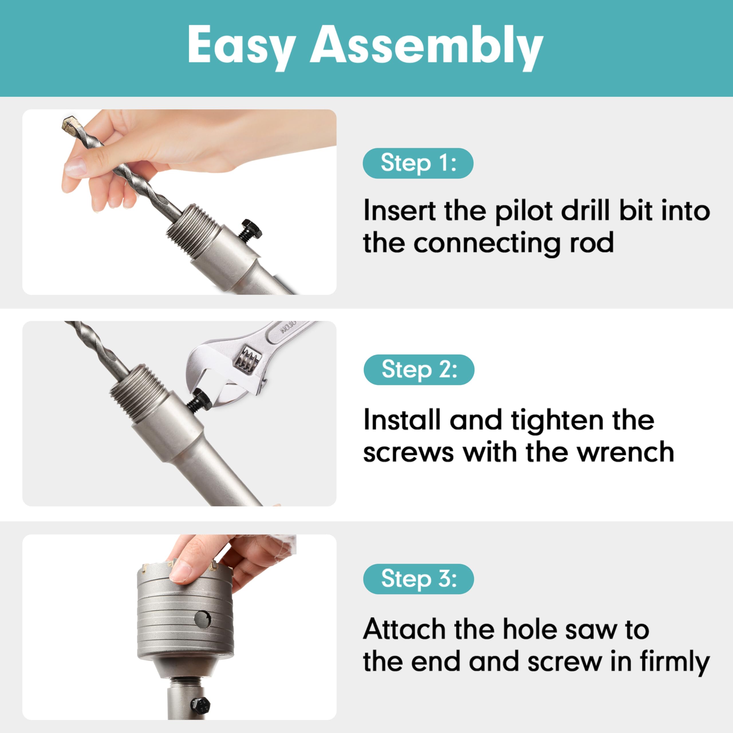 YOSIGHT SDS Plus/Max shanks for versatile hammer drill compatibility