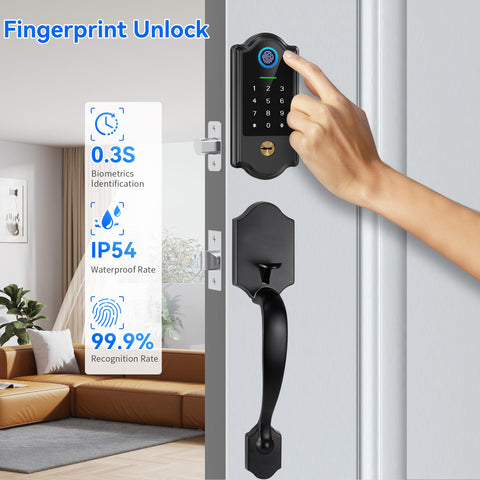 YOSIMIKA auto-lock feature secures the door after unlocking for peace of mind.