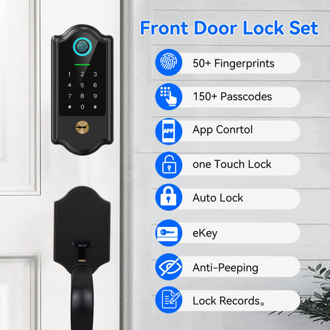 YOSIMIKA digital keypad entry provides convenient codes for trusted guests.