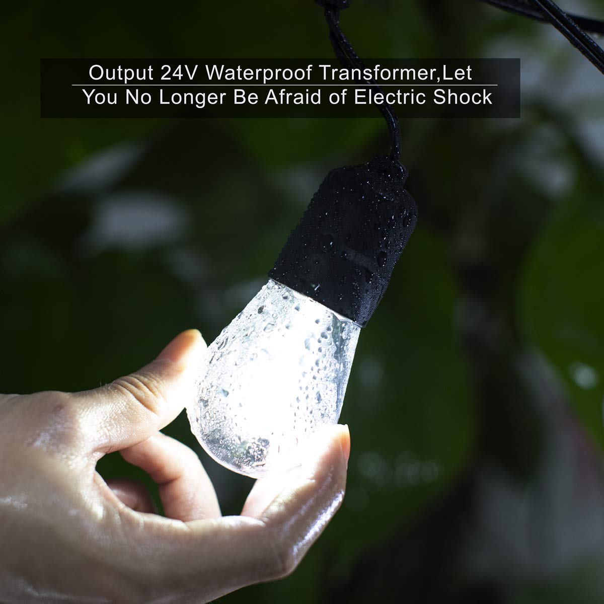 YOSION 20 hanging sockets enabling flexible patio gazebo lighting layouts