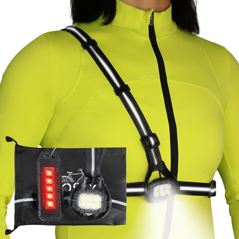 YOSKY 800 Lumen Chest Light front beam for night running visibility