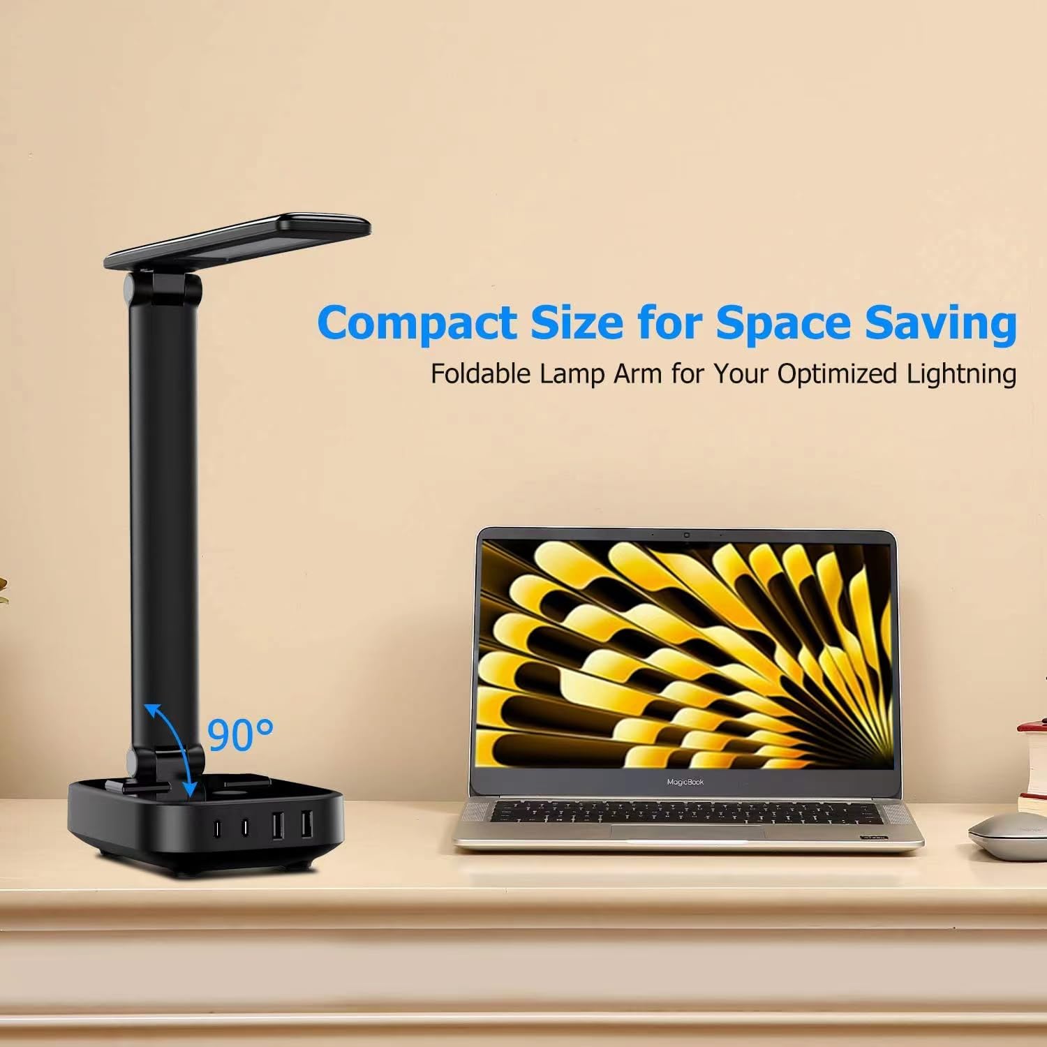 Yostyle lamp includes surge protection for safer device usage.