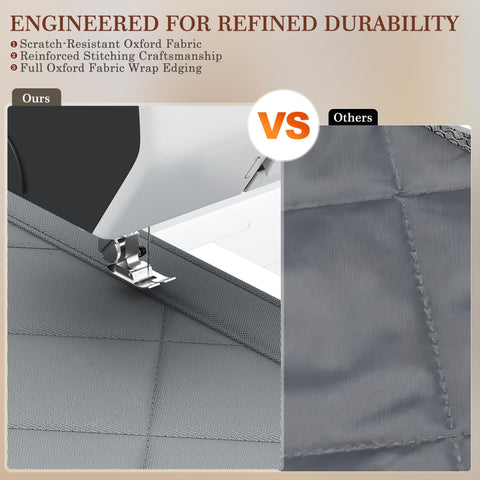Yotache magnets along the seams enable automatic self-sealing closure.