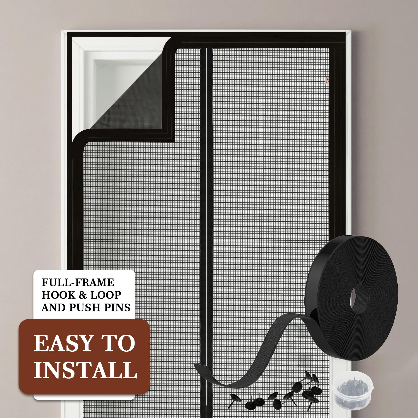 Yotache airy mesh lets breeze and light through for busy households.