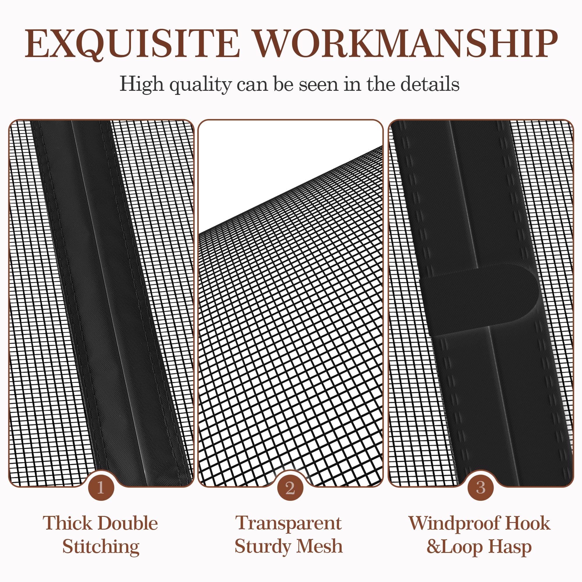Yotache easy installation with hook-and-loop strips and pins