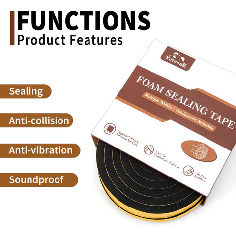 Yotache furniture protection foam tape cushions surfaces from bumps.