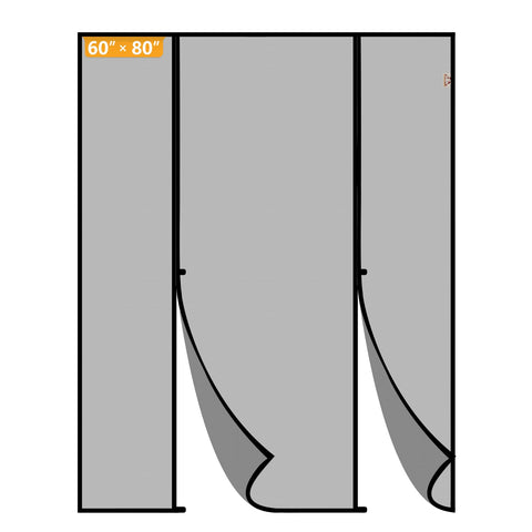 Yotache magnetic screen door double-door design for seamless two-person passage
