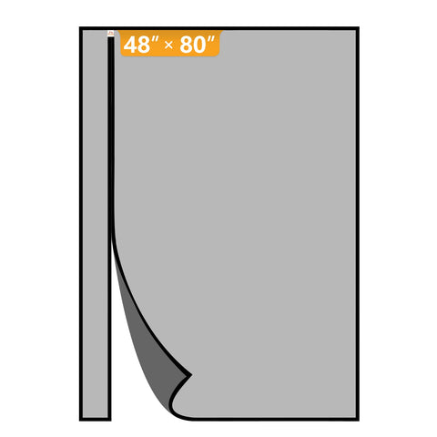 Yotache reversible screen door demonstrating left-right opening for easy access.