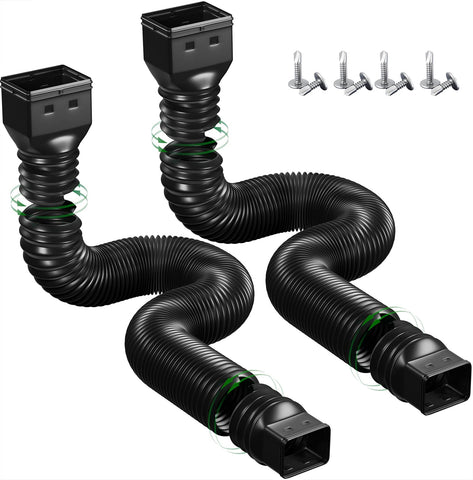 YOTODY rain gutter downspout extension extended to redirect water away from foundations