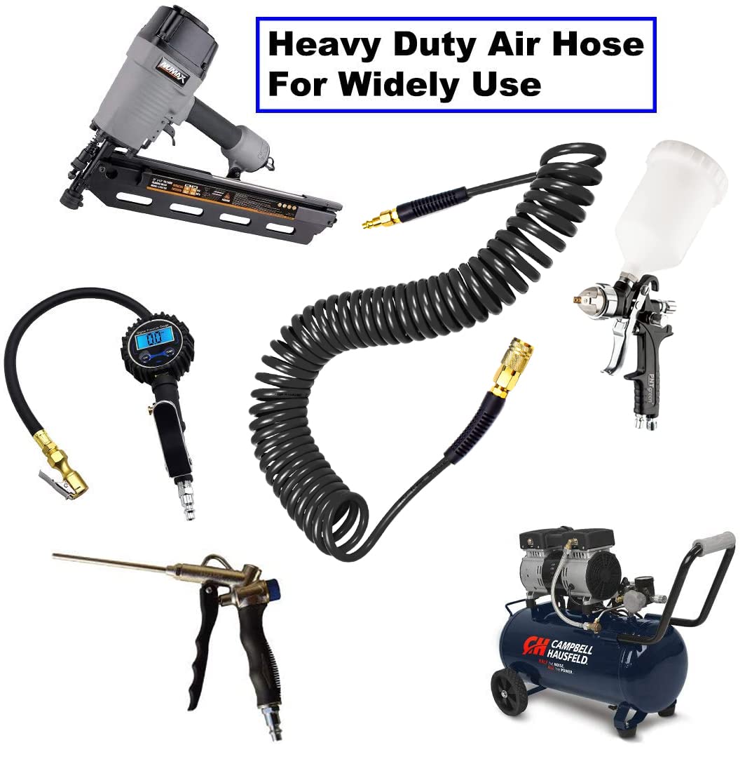 YOTOO gray recoil hose ready for workshop and garage use