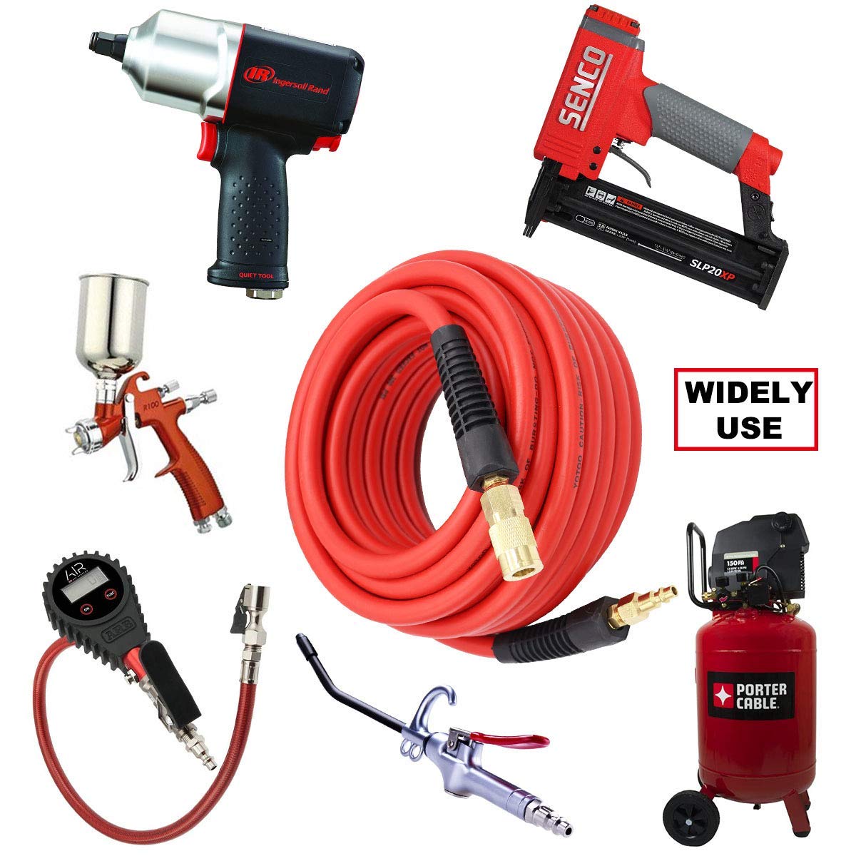 YOTOO 300 PSI rating supports high demand pneumatic tools during use