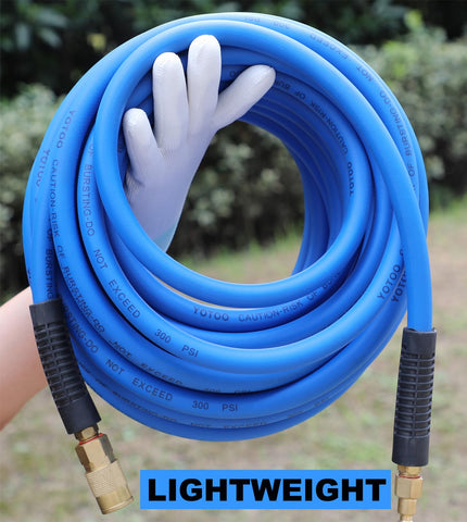 YOTOO Hybrid Air Hose kink-resistance with bend restrictors for longer life.