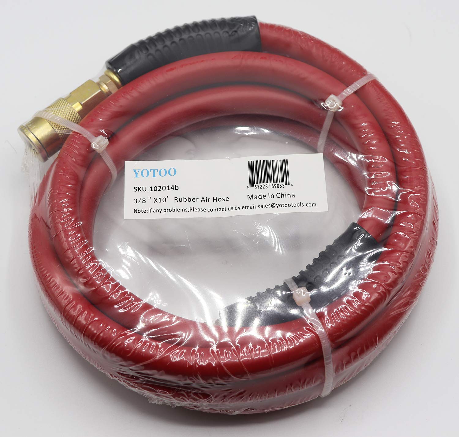 YOTOO red air hose improves visibility and quick identification.
