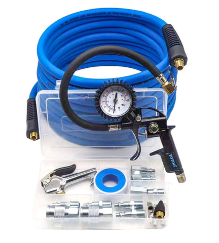 YOTOO tire inflator with gauge enables quick tire checks and precise inflation