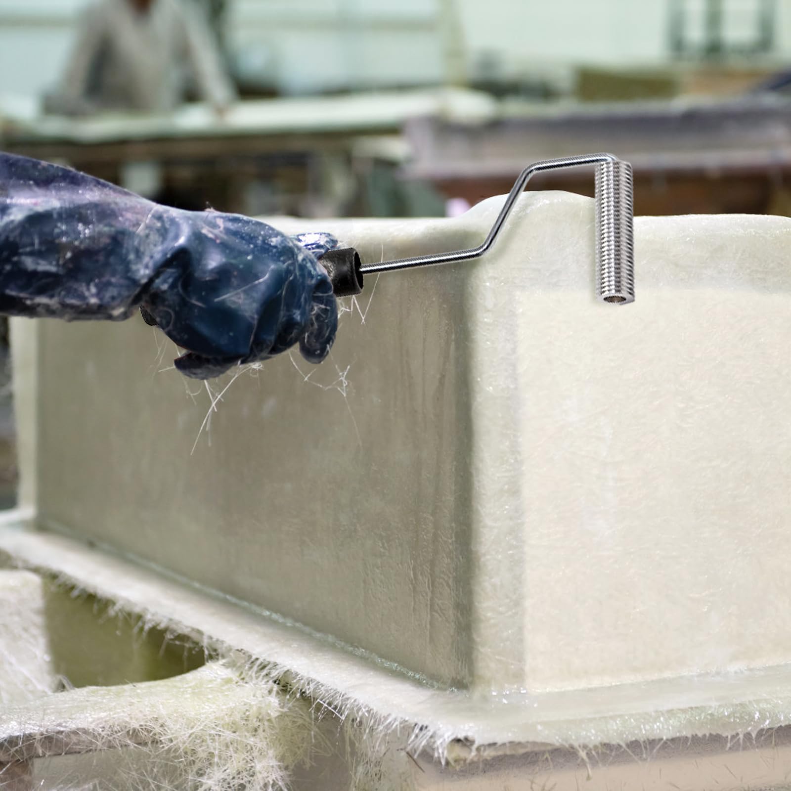 YOUEON fiberglass roller ideal for bathtub, deck, and boat repair projects