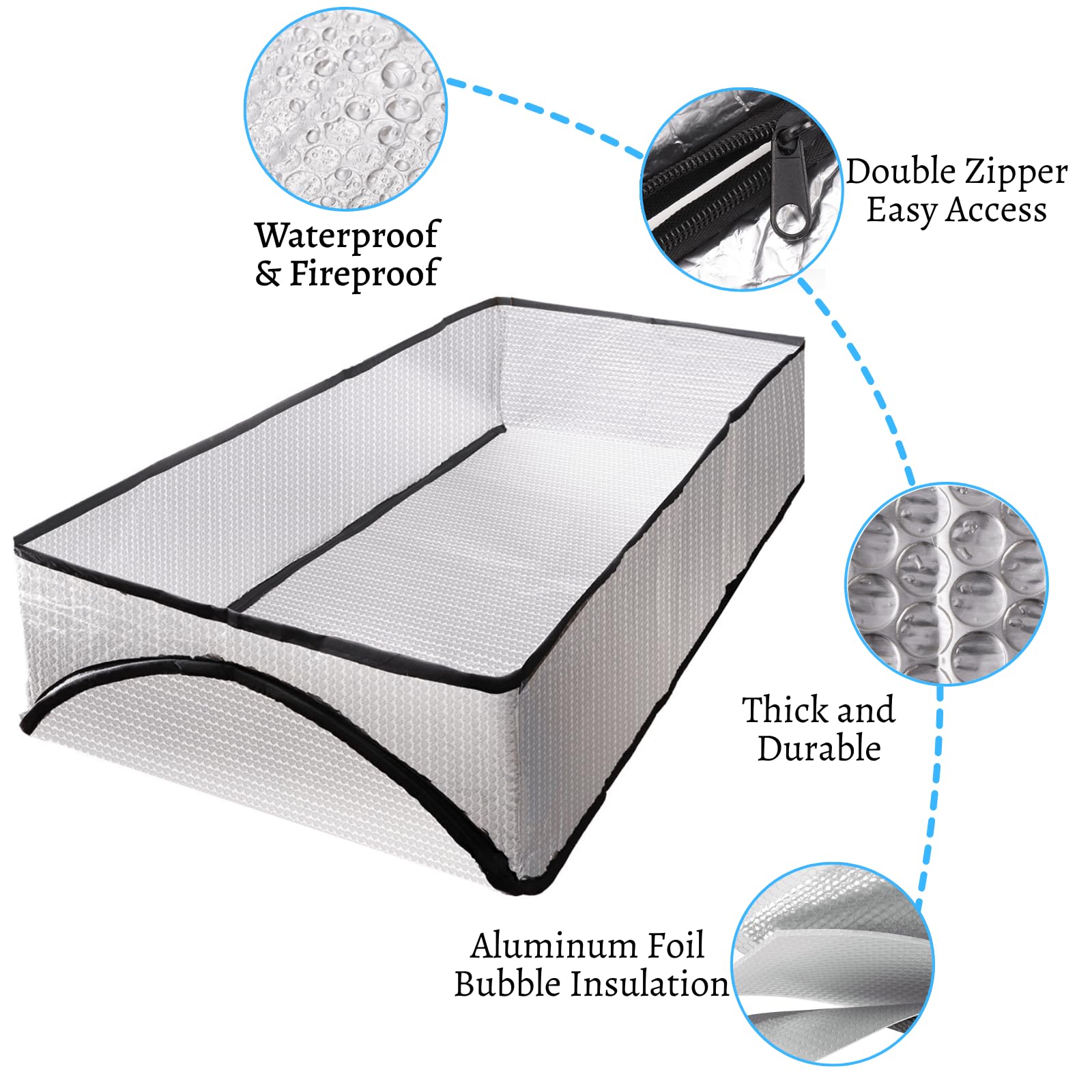 Youeon aluminum foil with heat-reflective layer helps keep rooms cooler.