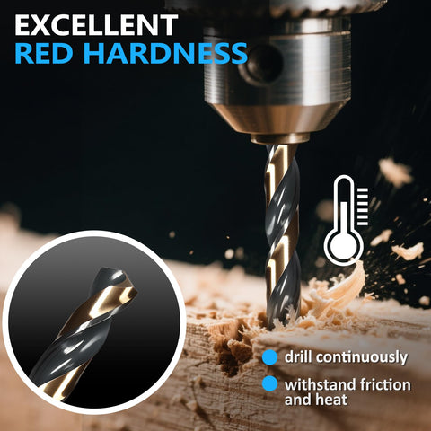 Yougfin 135-degree split-point design improves initial bite and clean holes.