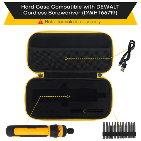 YouKnow case interior foam securely cradles the screwdriver and prevents movement