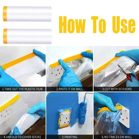 YOUMEIYUAN masking film covering car panels for automotive coating