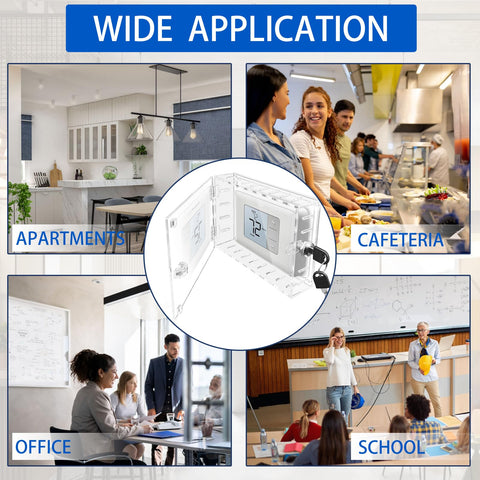 Young Dance wall-mounted thermostat security cover for on-wall protection