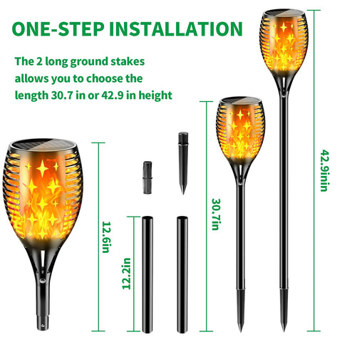 YoungPower outdoor party torch ideal for events with warm glow