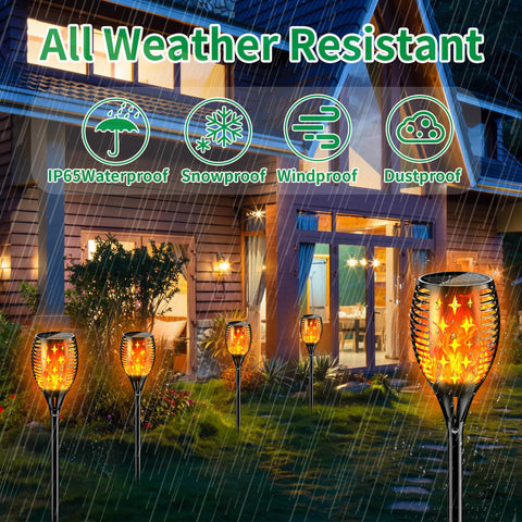 YoungPower adjustable-height torch for flexible placement in paths and gardens