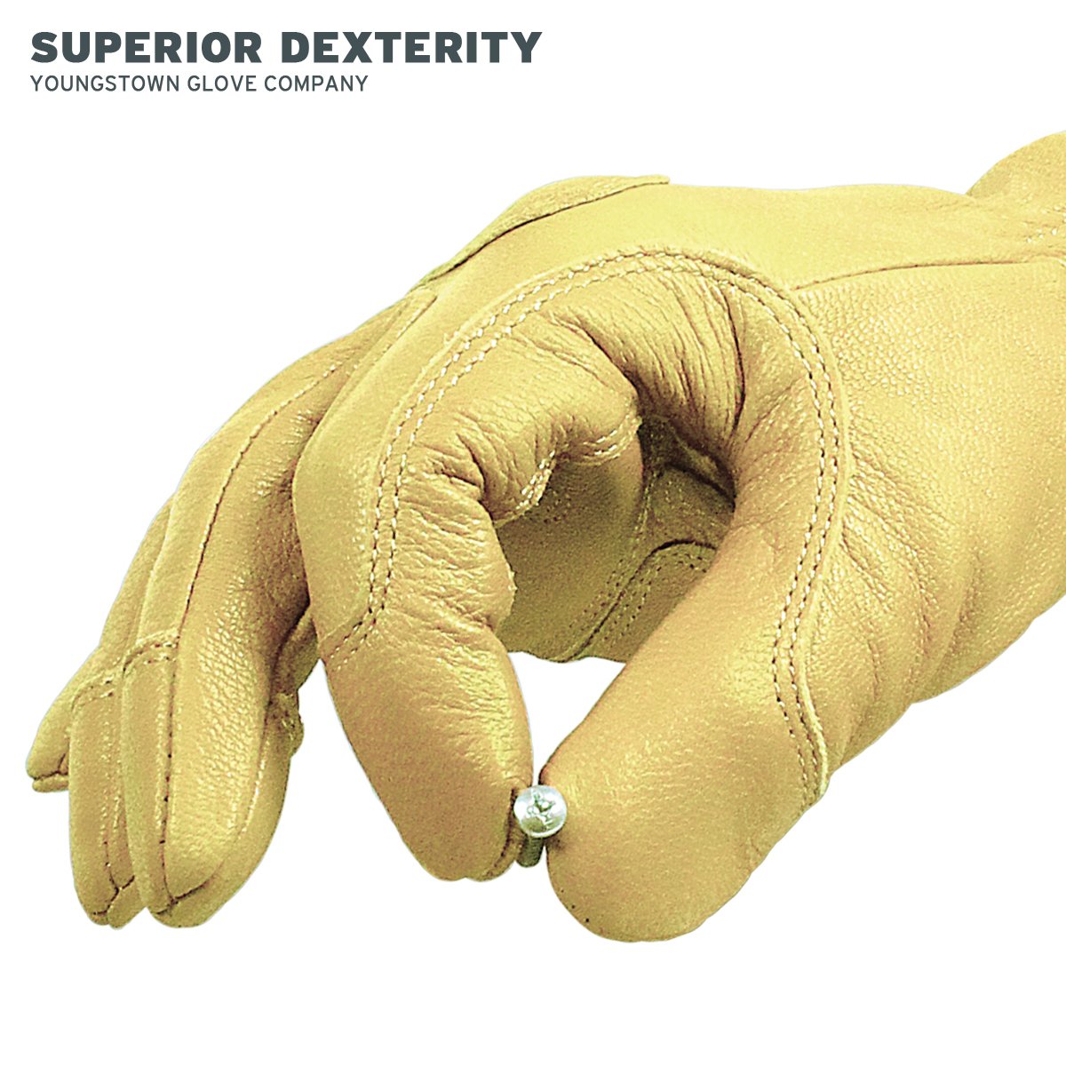 Youngstown Ground Glove double-layer goatskin on palm and fingertips for extra protection