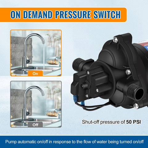 YoungTree pump with 1-2 barbed hose adapter for secure fittings