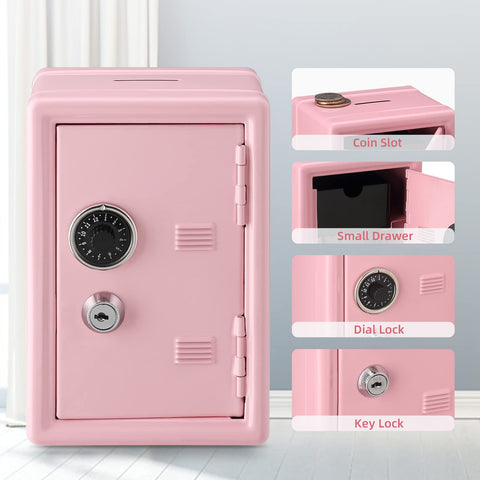 Younion small steel safe with a drawer for jewelry and cash
