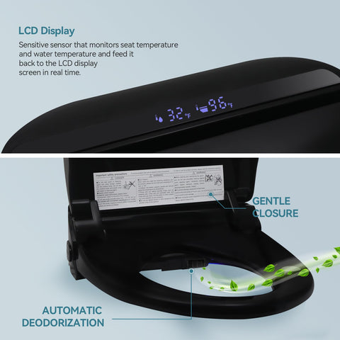 YOURLITE elongated-fit bidet seat for a secure, comfortable seating experience.