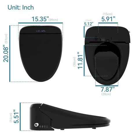 YOURLITE LED night light guides nighttime bathroom visits with soft illumination.