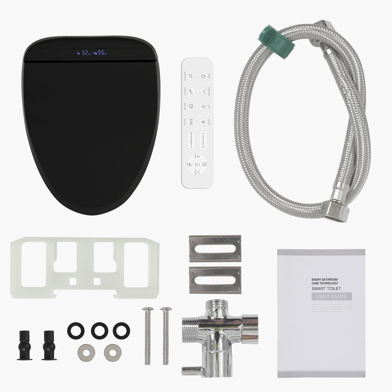 YOURLITE bidet seat offers four temperature settings for wash customization.