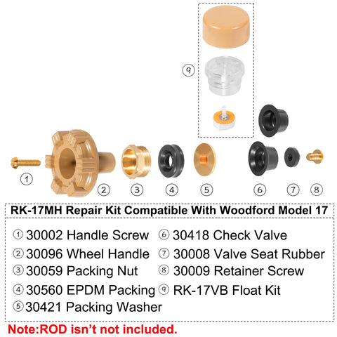Yourour check valve and valve seat rubber support steady water flow.