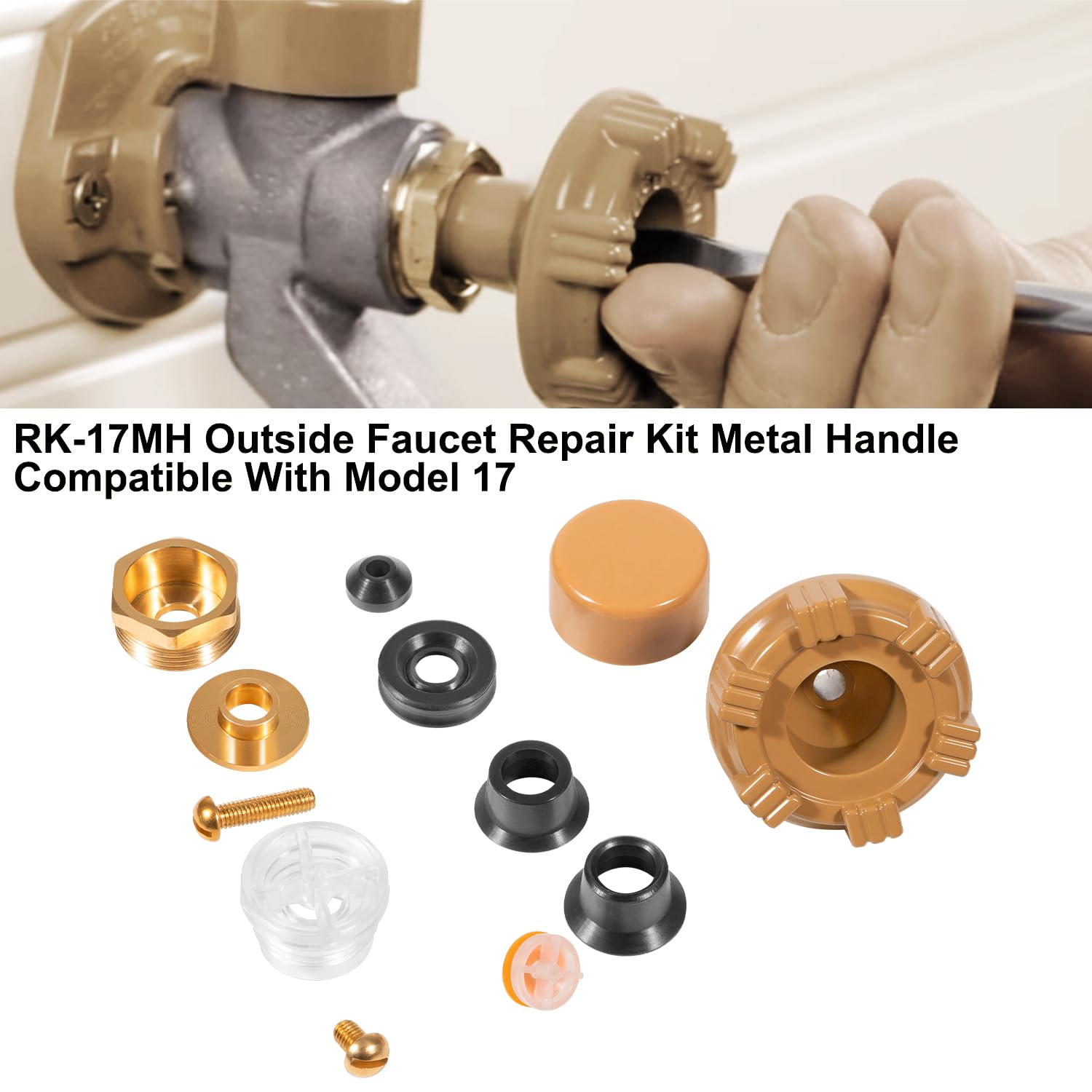 Yourour outside faucet compatibility with Woodford Model 17 for easy upgrades.