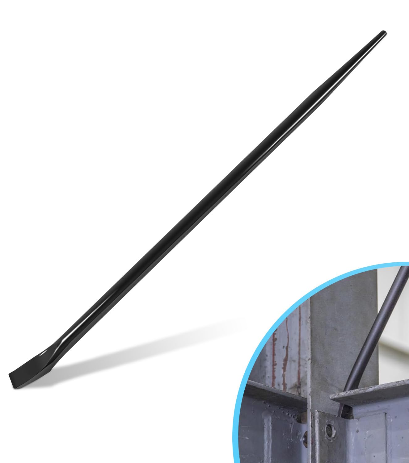 Yoursme alignment pry bar with 15-degree chisel for extra leverage during bolt-hole setup