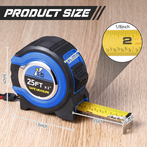 Youyole retractable tape measure with lock button for easy sizing