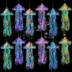 YOVIWEI jellyfish decor 12-piece set for enchanting ambient lighting in celebrations